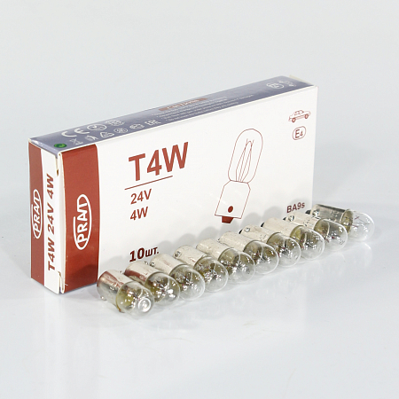 Лампа T4W 24V 4W (BA9s)
