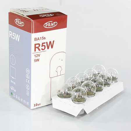 Лампа R5W 12V 5W габарит, стоп-сигнал, повторитель (BA15s)