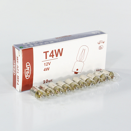 Лампа T4W 12V 4W (BA9s)