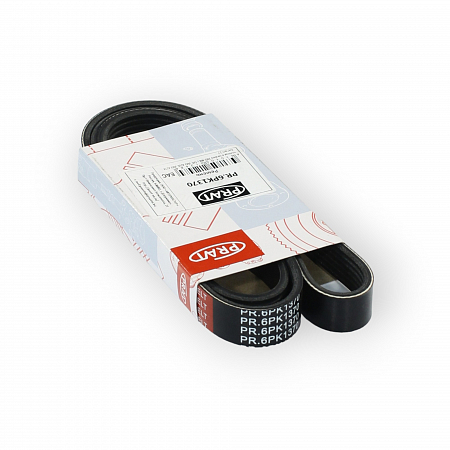 Ремень 1370 6PК привода агрегатов для ЗМЗ 406 c ГУP, УМЗ 4216, УМЗ A274 EvoTech 2.7